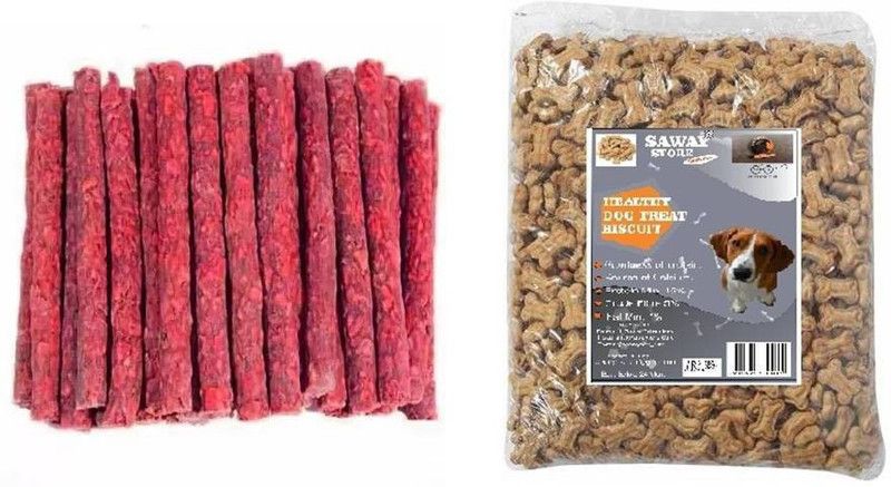 SAWAY Saway Export Quality Dog Calcium Mutton Munchi 150 gm Brown Biscuit 250 gm Mutton, Mutton Dog Chew  (0.4 kg, Pack of 1)