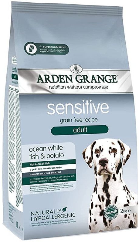 Arden Grange Sensitive - Ocean White Fish and Potato Chicken 2 kg Dry Adult Dog Food