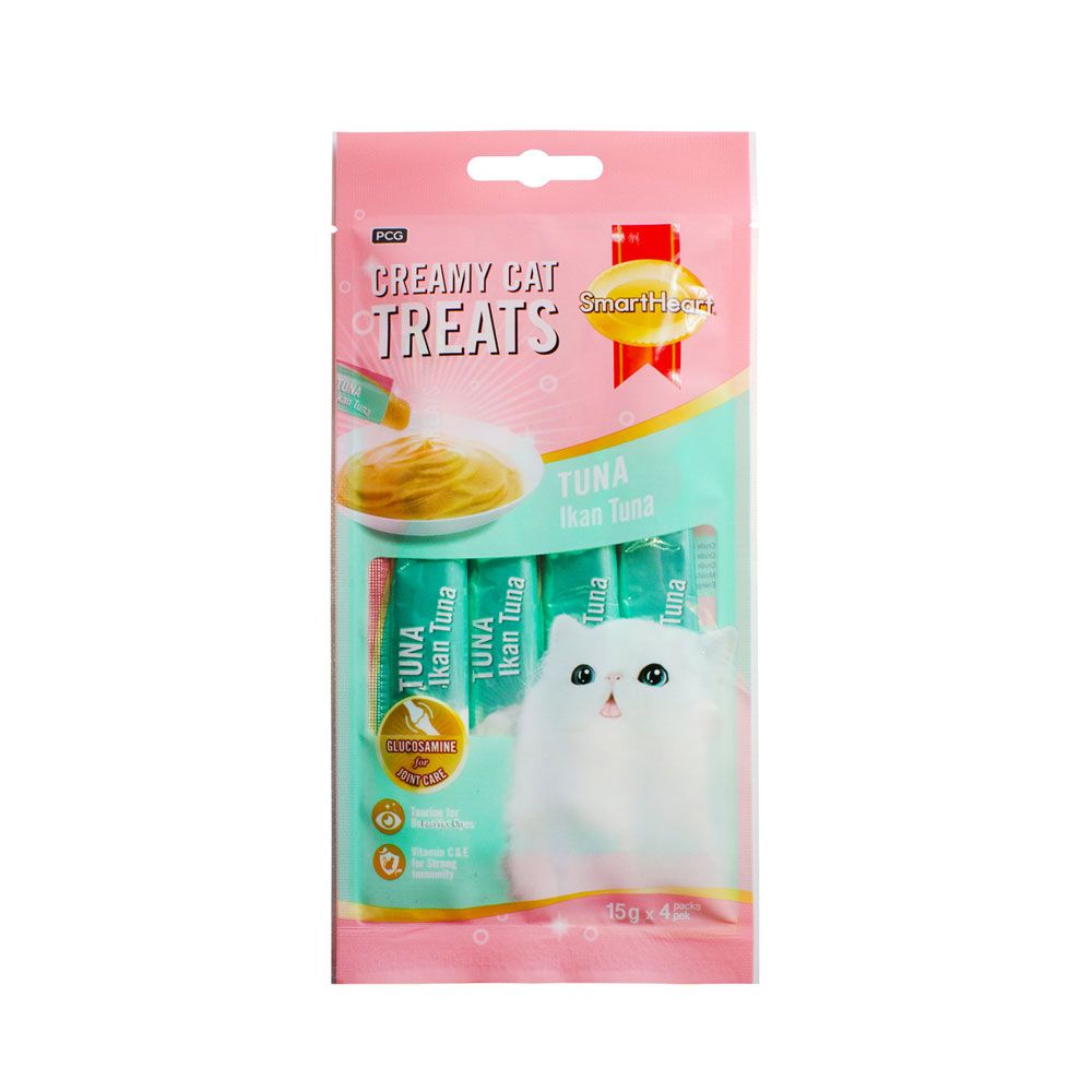 Smartheart creamy treat(Tuna Flavor 15 gram x 4 sachet)