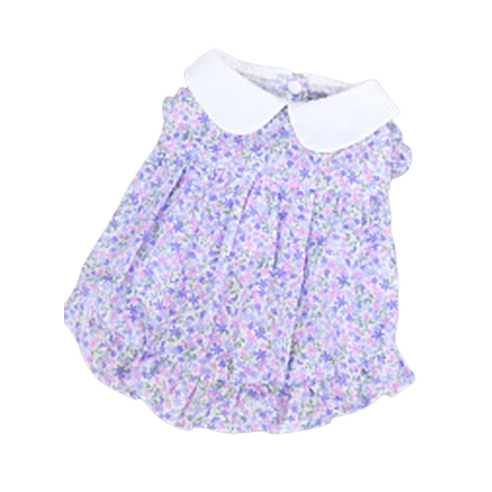 Pet Clothing Sleeveless Comforle Flower Printed Pet Clothes