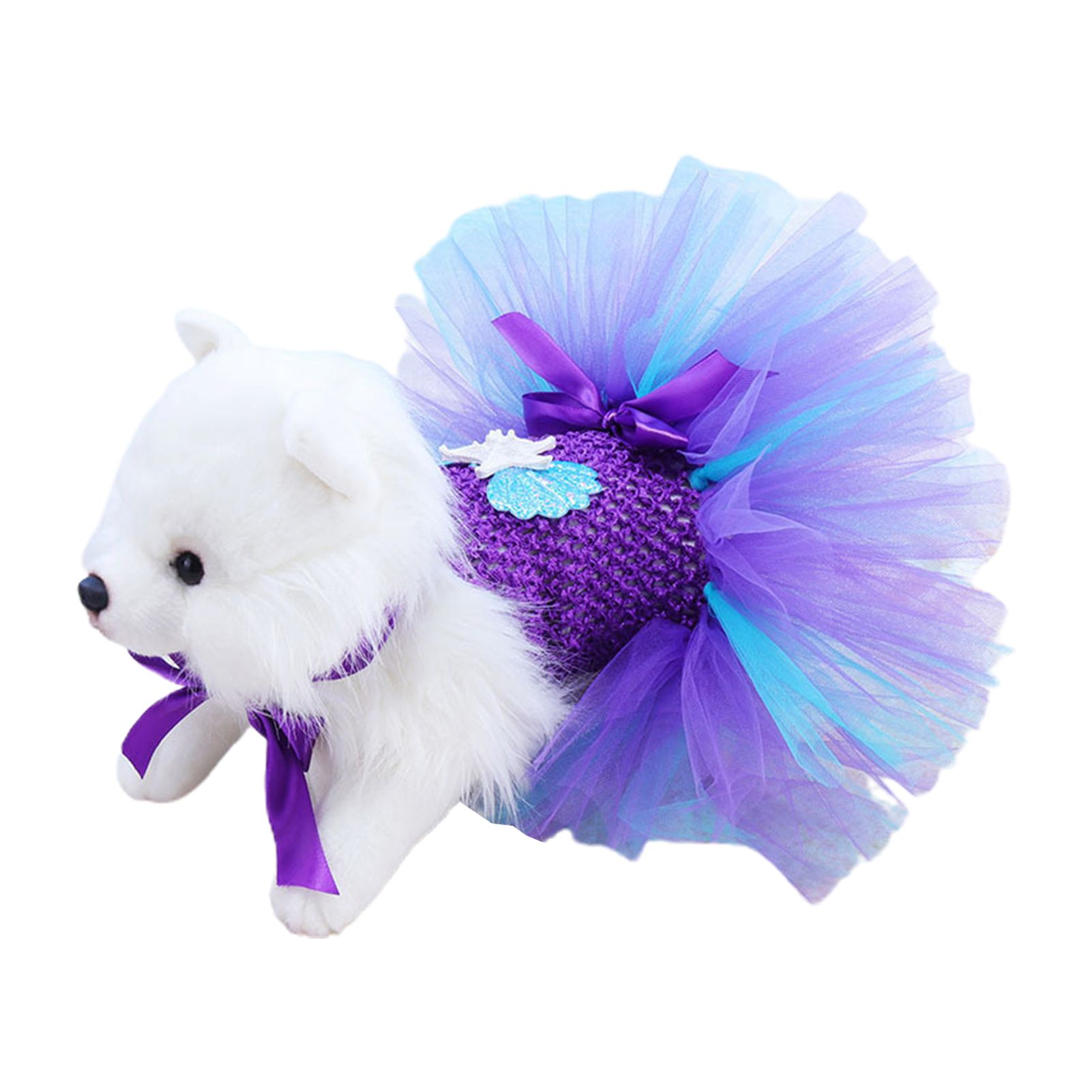 Pet Clothes Eye-catching Decorative Fluffy Hemlines Pet Clothes