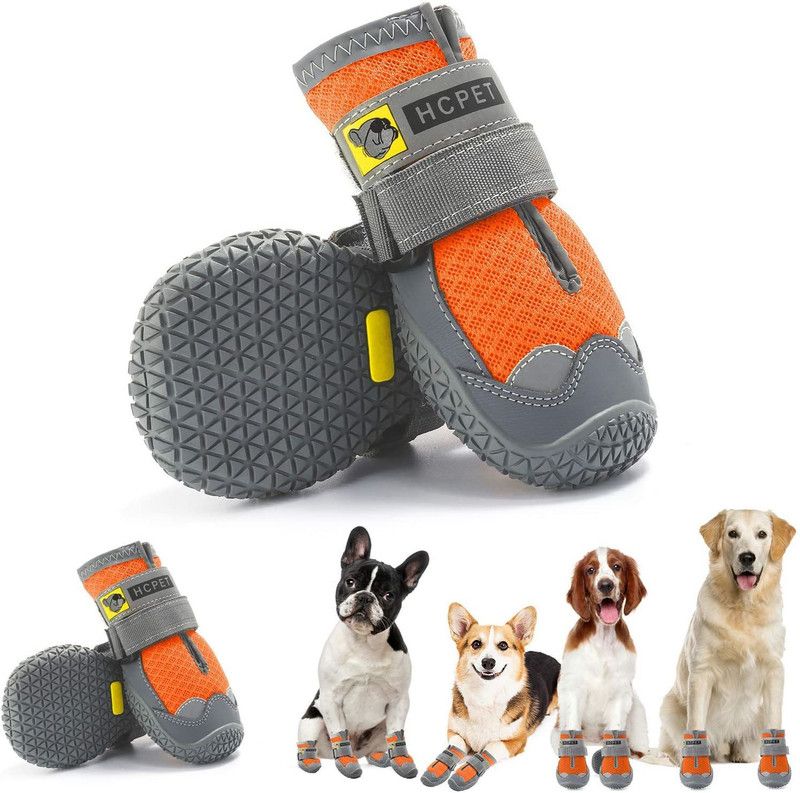BUSHIKO Shoes for Dog  (Orange)