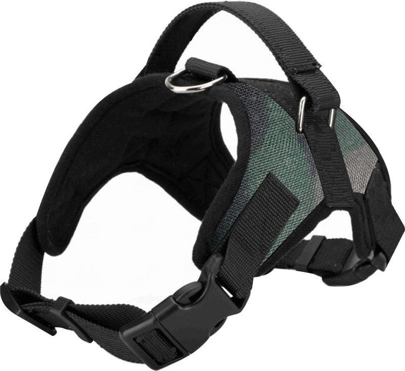BODY BUILDING Dog Belt Padded Dog Body Harness Adjustable Neck Strip Size 27-35 inch & Chest Strip Size 30-42 inch Dog Standard Harness  (Extra Large, XL Military Harness)