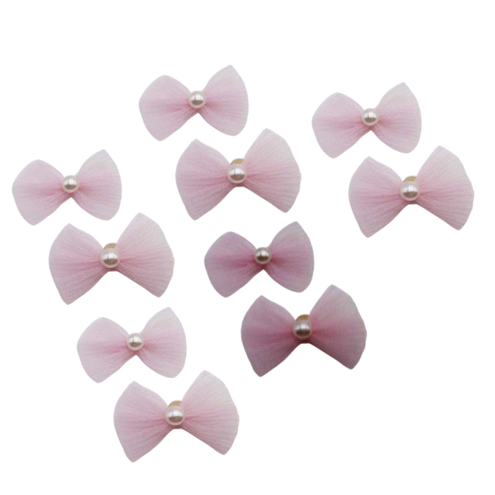 Pet Headdress Creative Pink Bowknot with Pearl Embellishment Pet Headwear