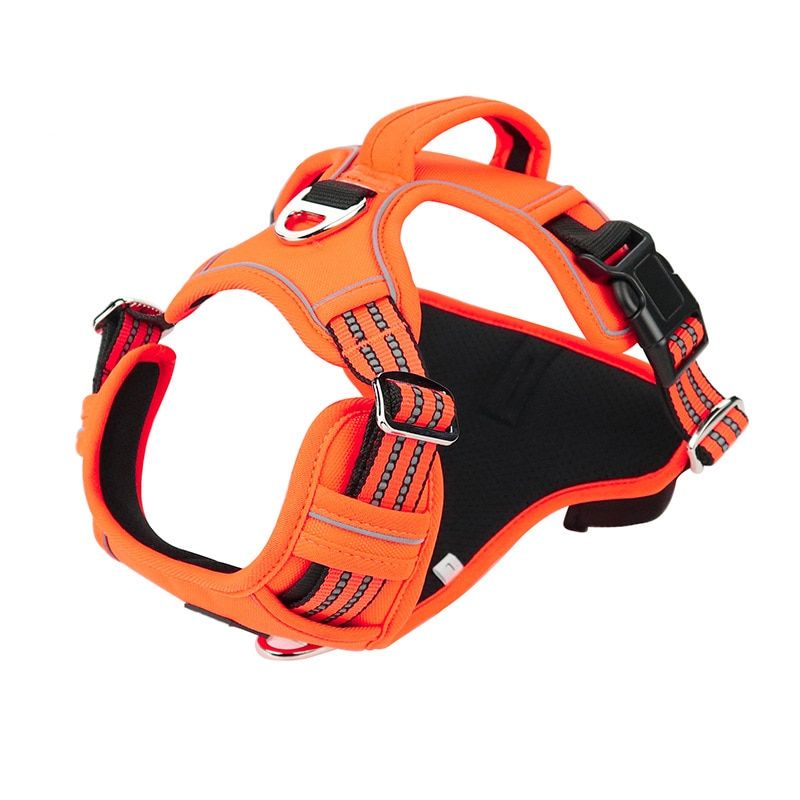 No Pull Adjustable Pet  Harness Vest With Handle For Medium Large s 1000D Oxford Cloth Reflective  Harness For Training