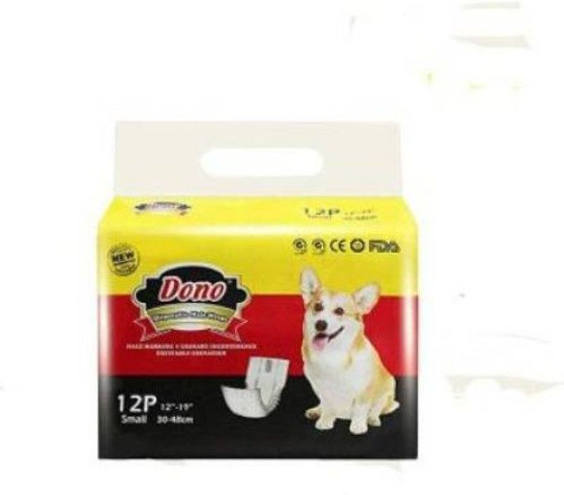 Dono Disposable Male Dog Wraps Disposable (Pack of 12 S) Disposable Dog Diapers  (Pack of 12 S)