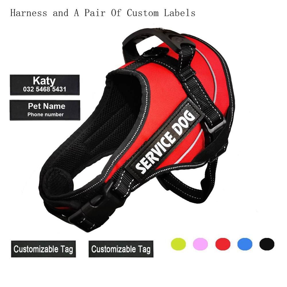 Reflective  Harness No Pull Breathable Adjustable Pet Harness For  Vest ID Custom Patch Outdoor ng  Accessories