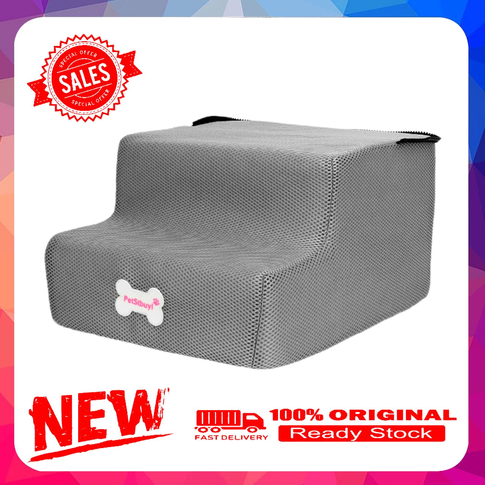 Pet Ladder Cover Detachable Zipper Closure Fabric Non-slip Dog Climbing Ramp Cover for Puppy