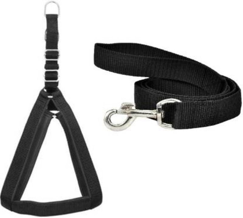 D2Dee Dog Harness & Leash  (Small, Black)