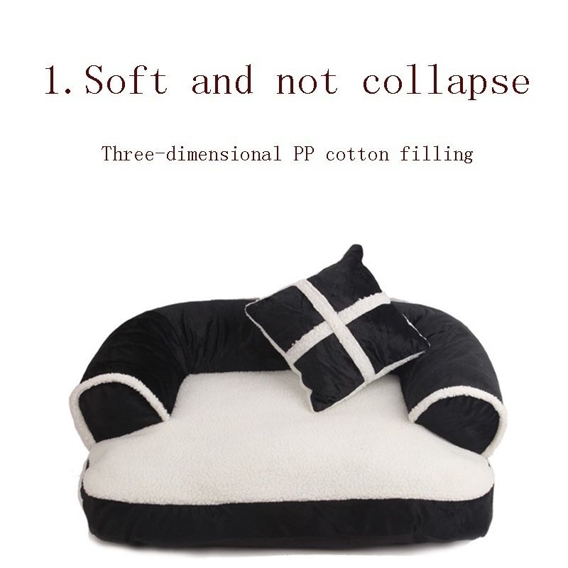cute Soft PP Pillow Cotton S/M/L Pet Supplies Dog Puppy Winter Warm Mat Kennel Cat Litter Pet Bed With Sofa