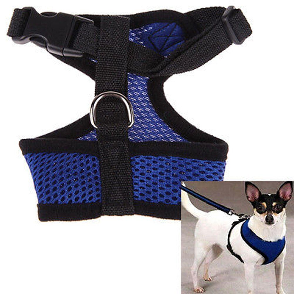 Pet ss  Harness Vest Collar Soft Mesh Adjustable Chest S Training Harness for Chihuahua s s Puppy ng