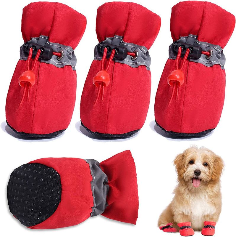 PETANGEL Shoes for Dog  (Red)