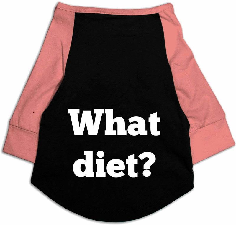 RUSE T-shirt for Dog  (Pink, Black)