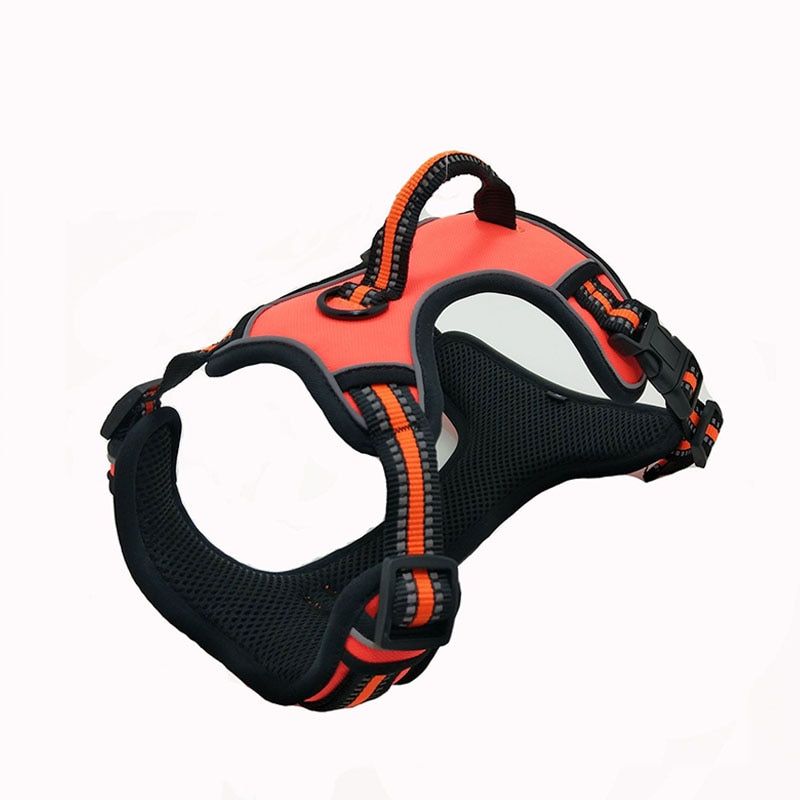 Harness No Pull Reflective Vest Harness with Sturdy Handle High Visibility Adjustable Ss Easy Control Soft Padded