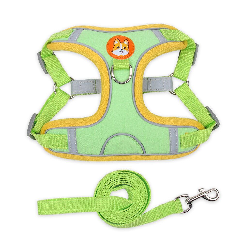Pets s Accessories Reflective Adjustable Harness For s Puppy Vest Collar Leash Medium Small  Breathable Harness