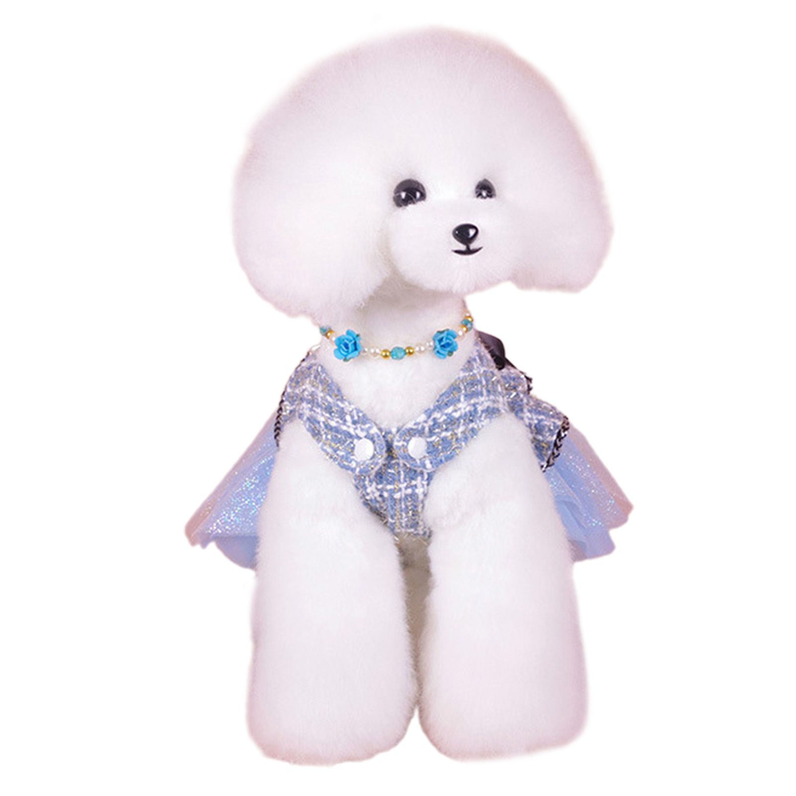 Dog Princess Dress with Connection Buckle Anti-pilling Washable Puppy Dress