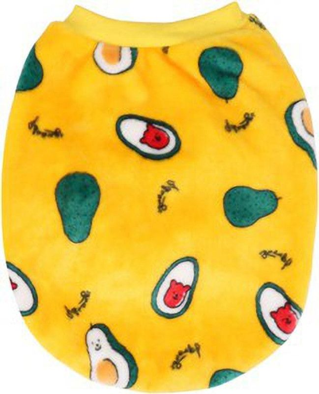 KUTKUT T-shirt for Dog, Cat  (Yellow)