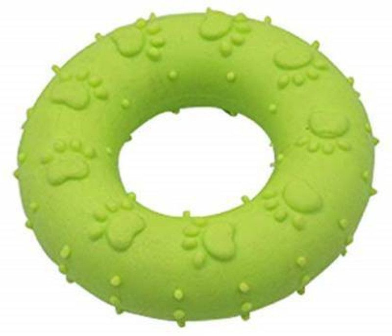 Emily Pets Dog toy pet Rubber toy teeth cleaning Dog Puppy Toys (Green, 1pc) Rubber Chew Toy, Training Aid For Dog