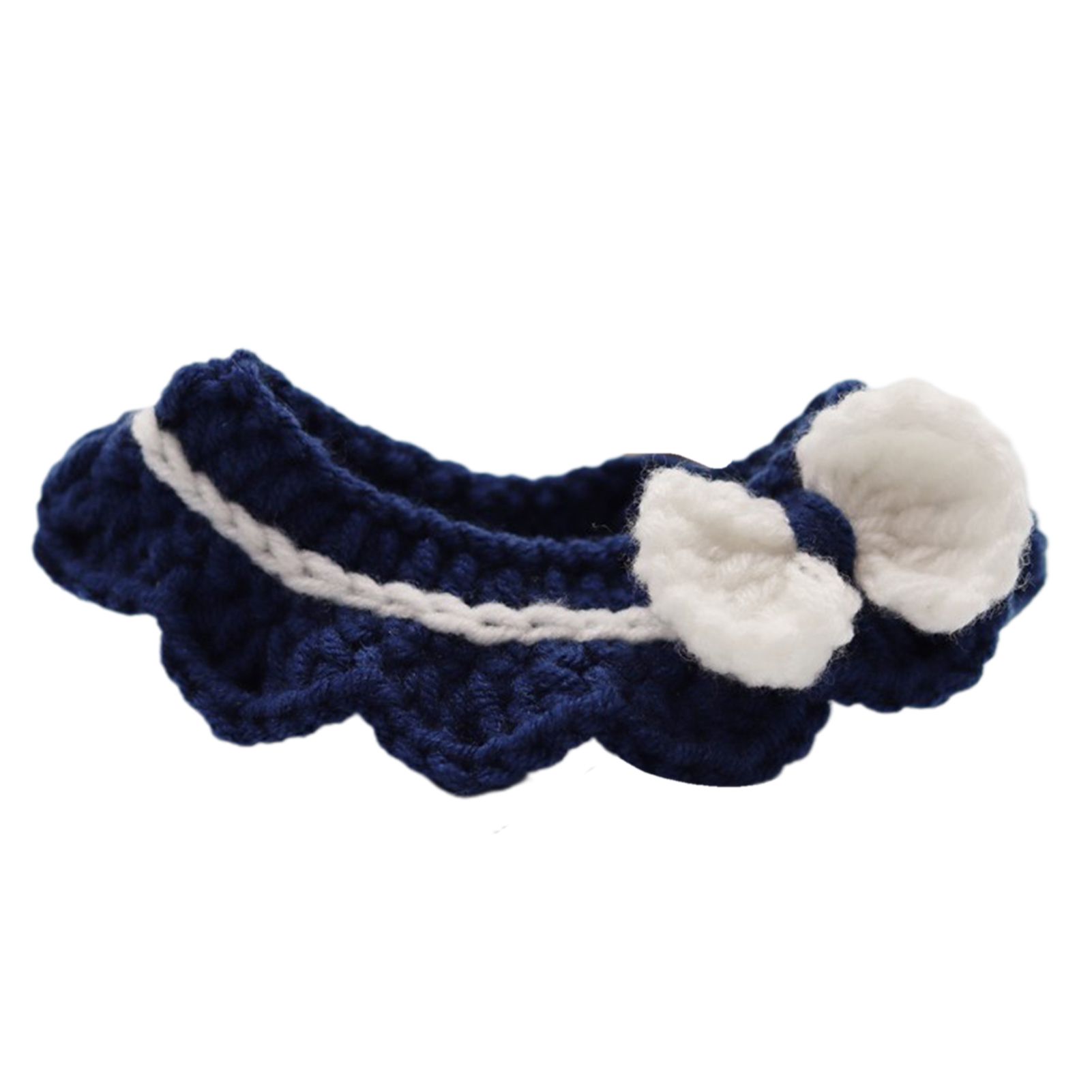 Hand-woven Cat Dog Bell Collar Bowknot Stitching Neck Scarf Bib Pet Supplies