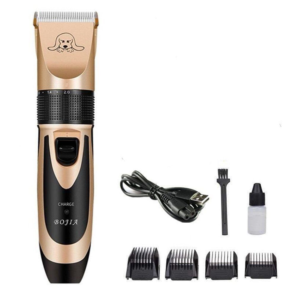 MA Electrical Pet Hair Clipper  Titanium Ceramic Rechargeable Low-noise Dog Shaver Cat Dog Hair Trimmer 1 Set
