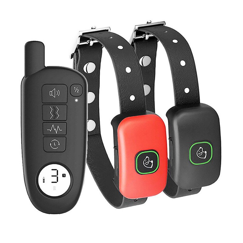 1300 Ft Range Remote With Rechargeable, Waterproof  Shock Collar Training Collar In Beep/Vibration/Shock Correction For 2 s