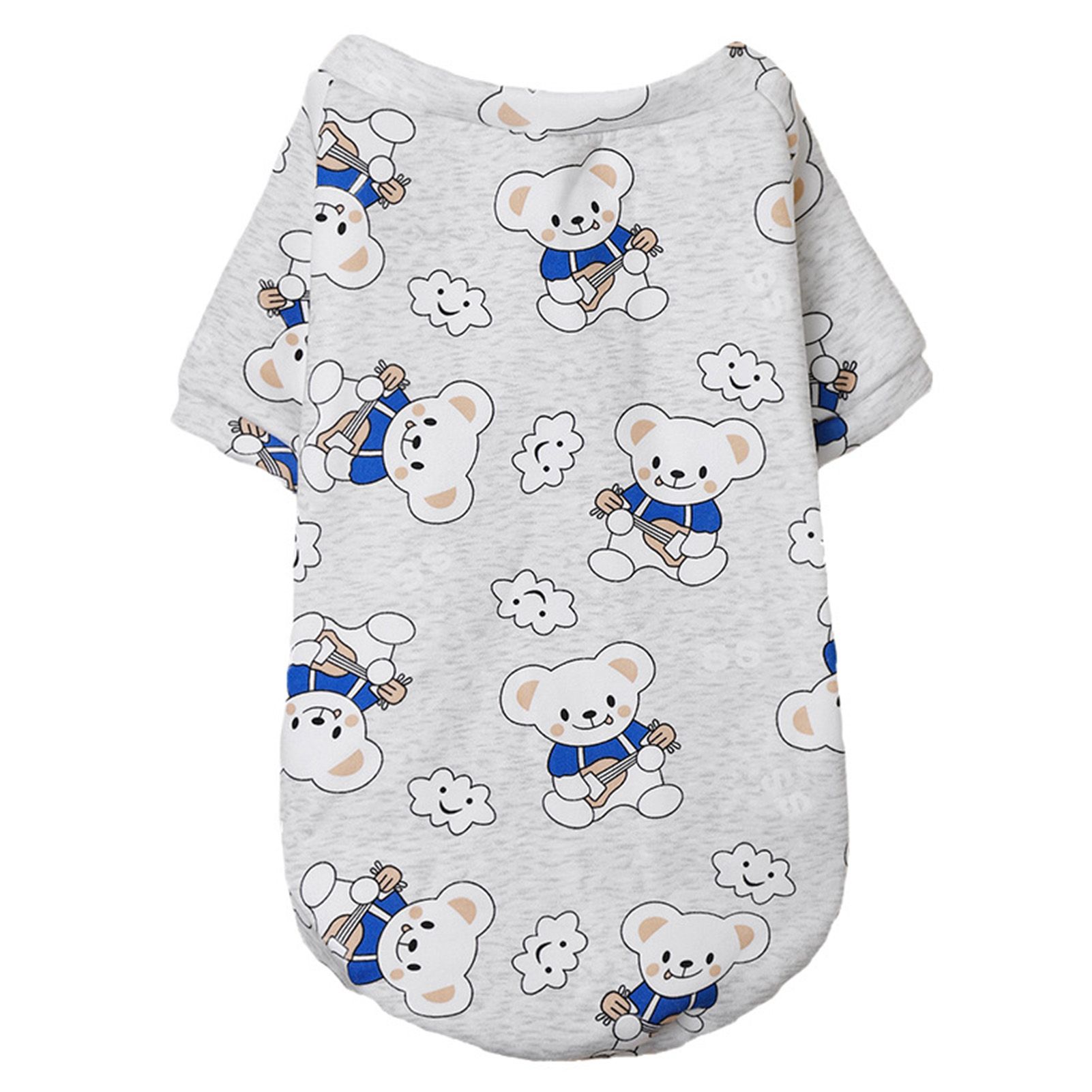 Pet Shirt Skin-friendly Animal Printed Two-legged Warm Puppy Fleece