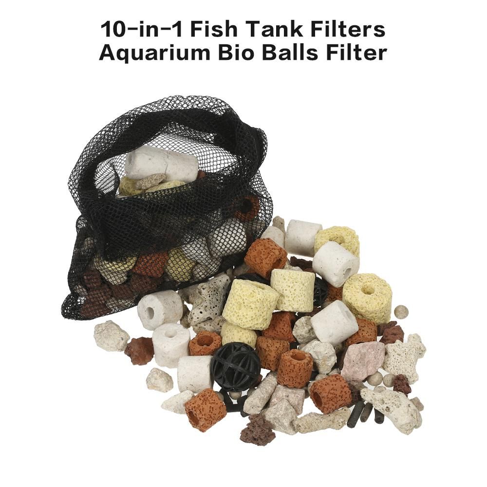 10-in-1 Fish Tank Filters Aquarium Filtration Bio-balls