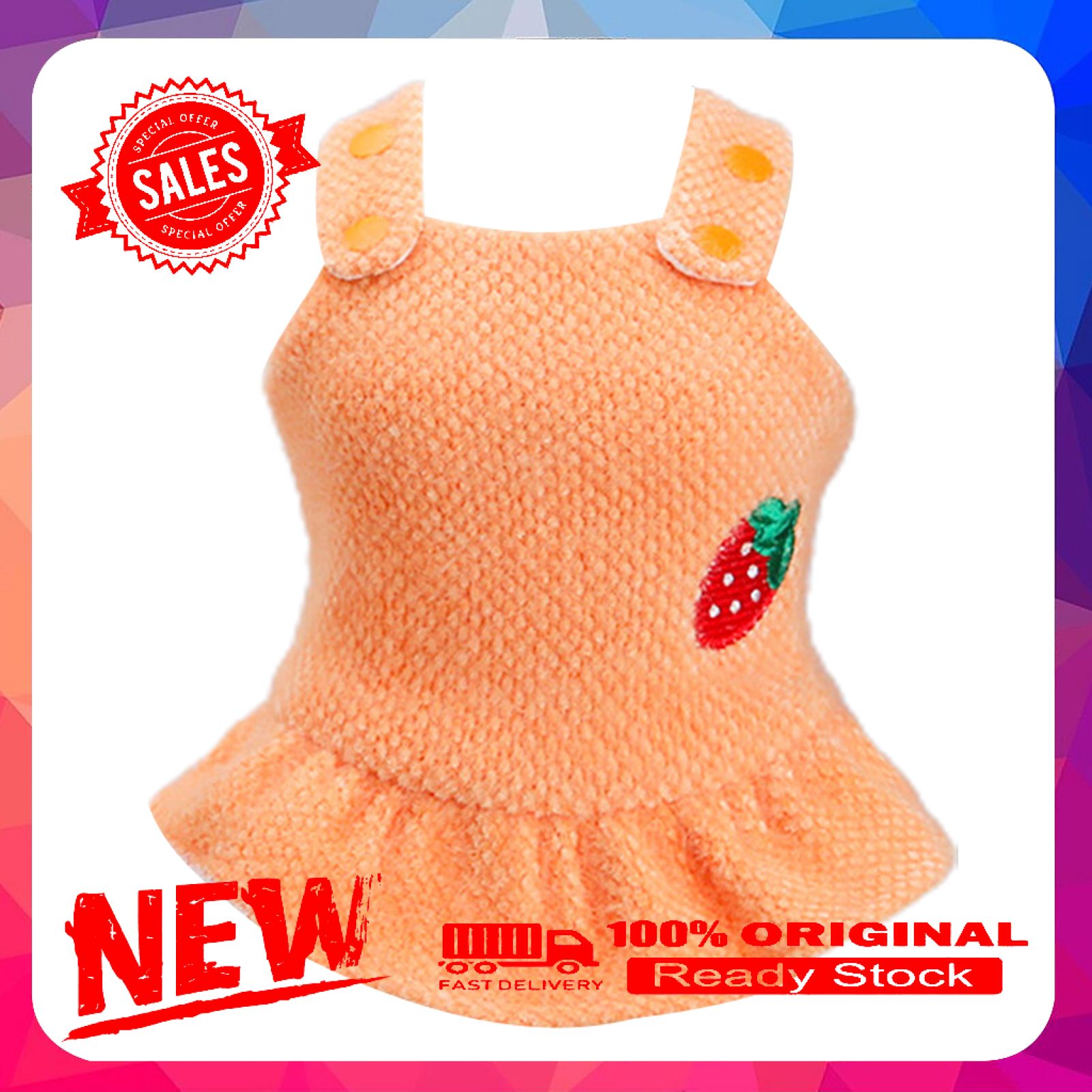 Vist Fox Dog Knitwear Sling Design Thickening Fashion Puppy Warm Sweater Skirt Pet Clothes