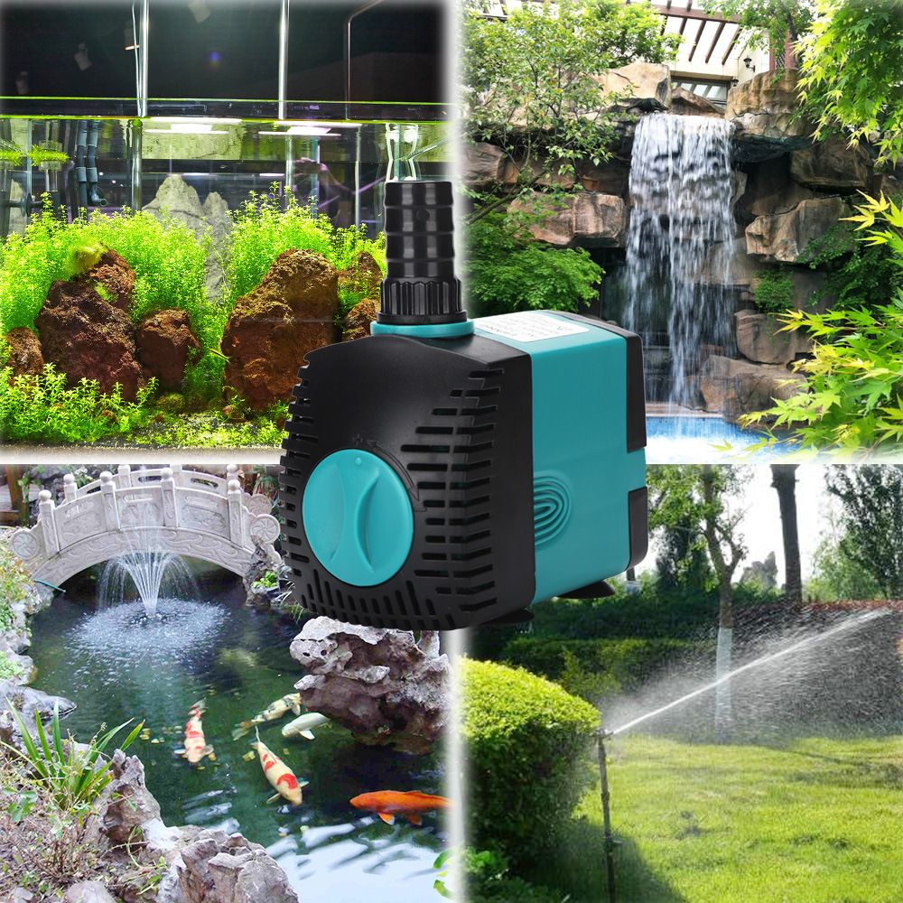 This 35W --- 3/6/10/15/25/35/50/60W Submersible Pump Fountain Pump Aquarium Water Pump Tank Fountain with Suction Cups Energy-saving Low Noise -- 35W