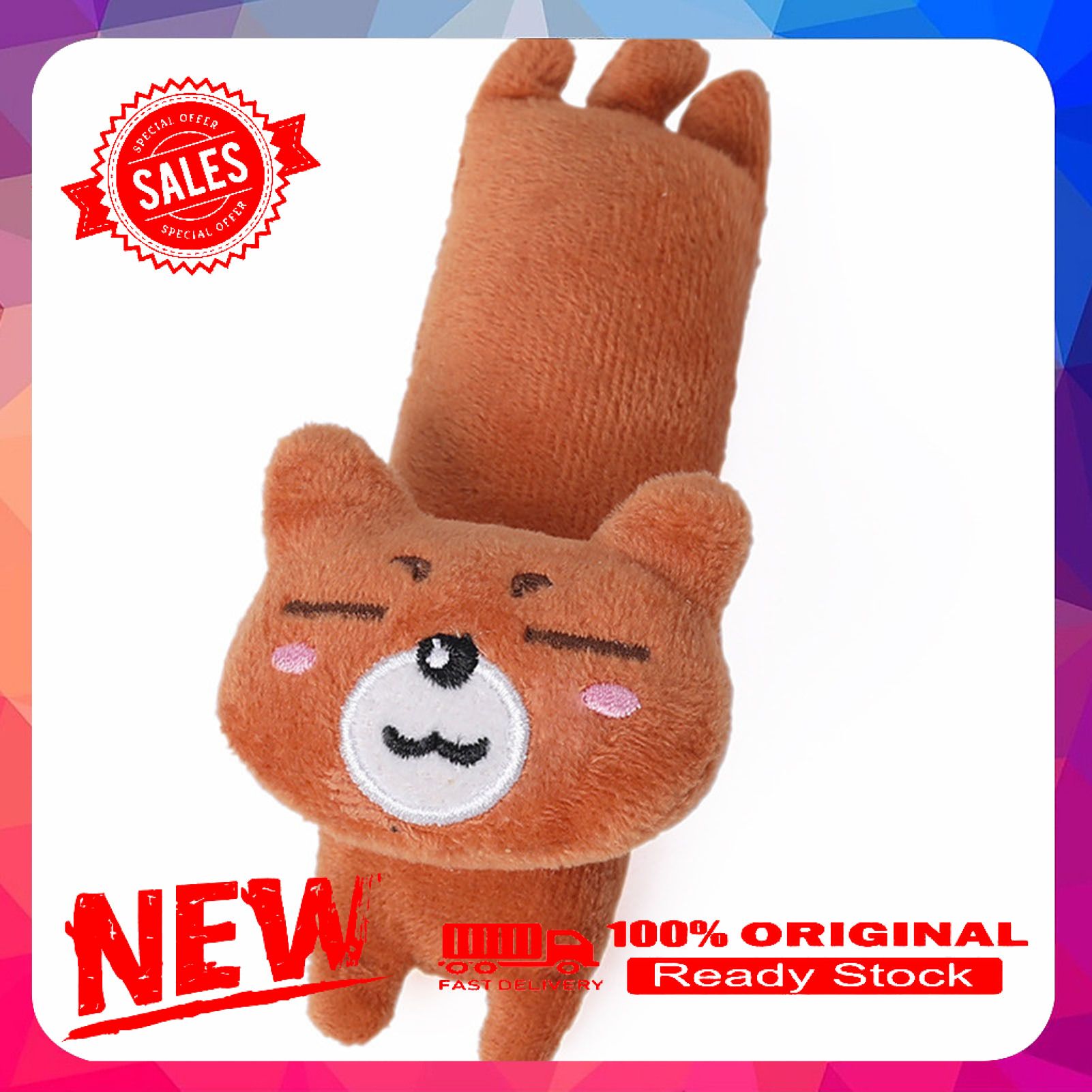 Vist Fox Plush Doll Cartoon Design Interactive with Catnip Pet Doll Toy for Cat