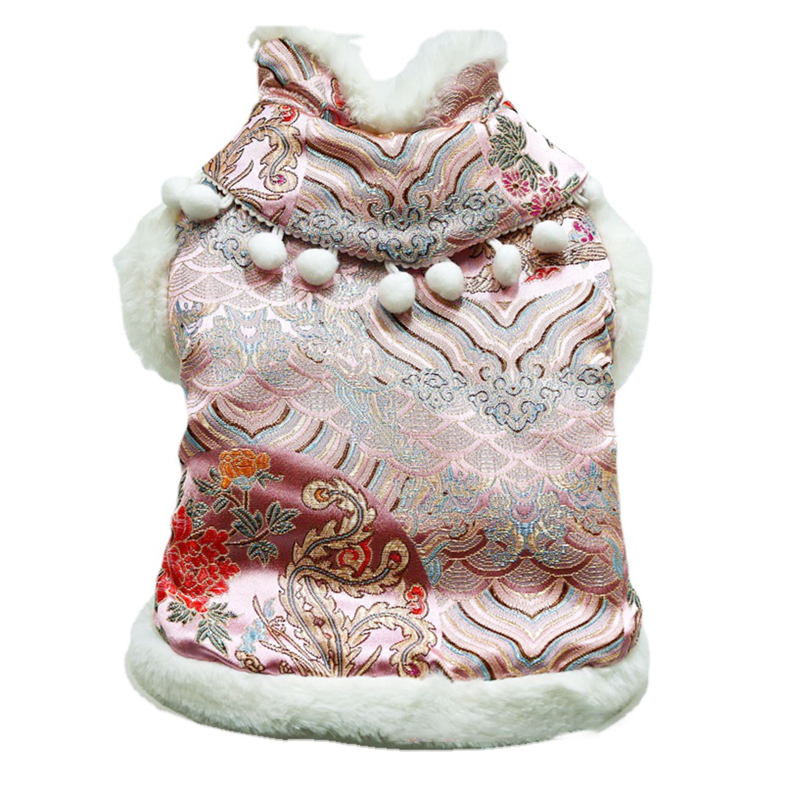 Dog Outerwear Button Closure Pet Dog Thickened Coat Clothes