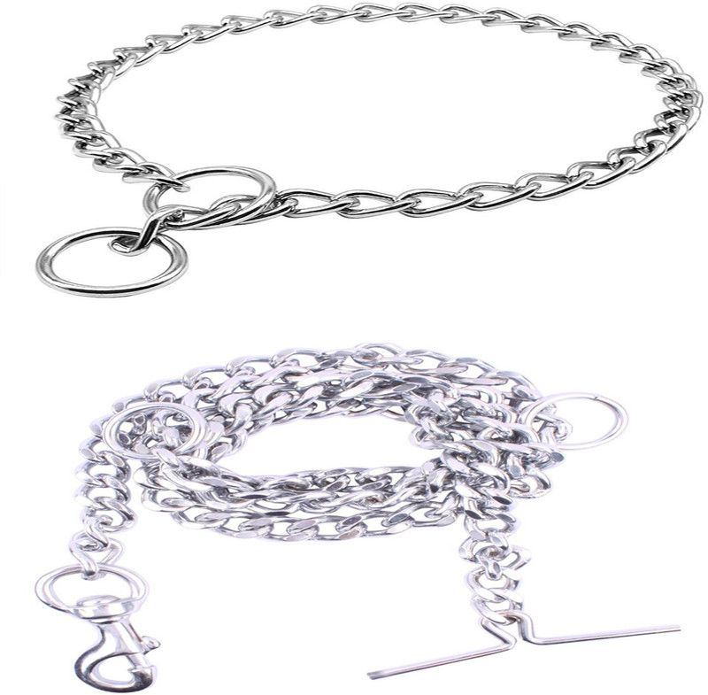 oymizy 152 cm Dog Chain Leash  (Silver)