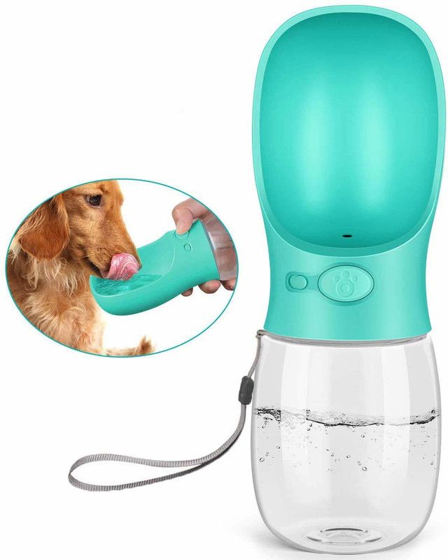 MILLOR MILLORLargeCapacityDogWaterBottledogWaterDispenserwithDrinkingFeederforPets Plastic Pet Bottle  (350 ml Multicolor)