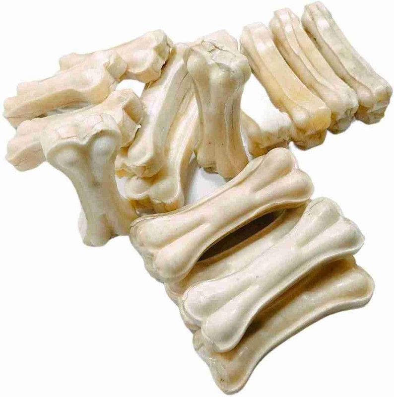 Pet Clue Dog Pet Food Press Bone Calcium & Twisted Chicken Dog Chew 3 Inch Pack of 10 Dog Chew  (270 g, Pack of 10)