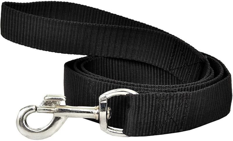Rvpaws 1 Inch Nylon Dog Leash Strong and Durable Traditional Style Leash Dog Leash  (Medium, Black)