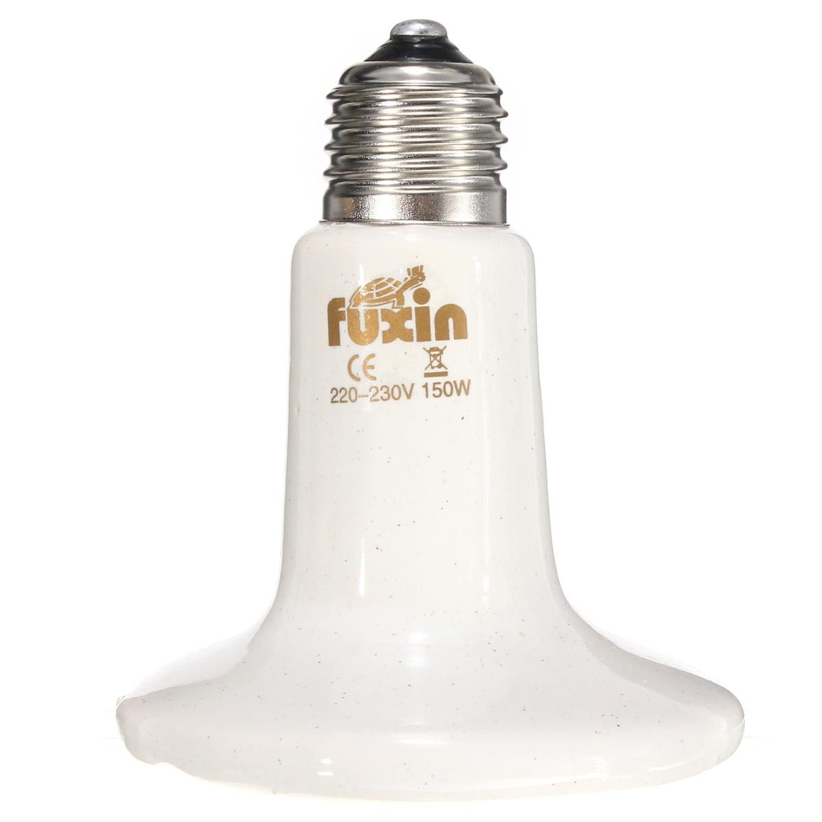 220V Diameter 90mm Flat Ceramic Heating Lamp White 150W - 150W