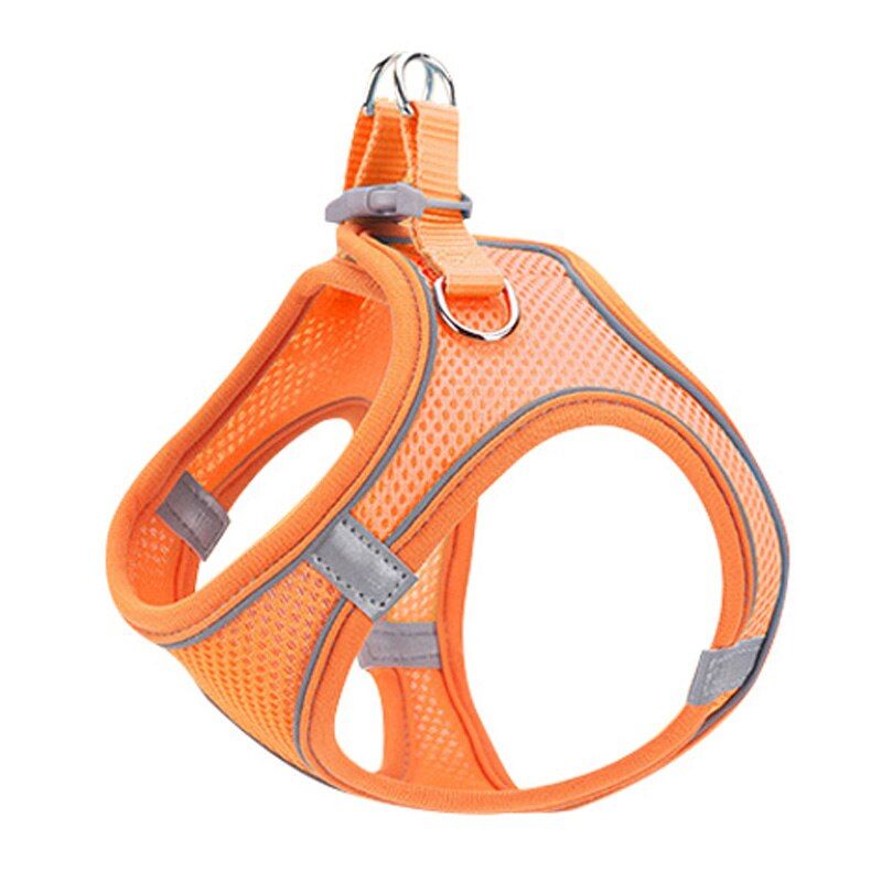 Orange Pet Leash Black  Vest Red  Chest Harness 6 Colors Nylon Breathable Reflective Outdoor ng  Chain Teddy Leash