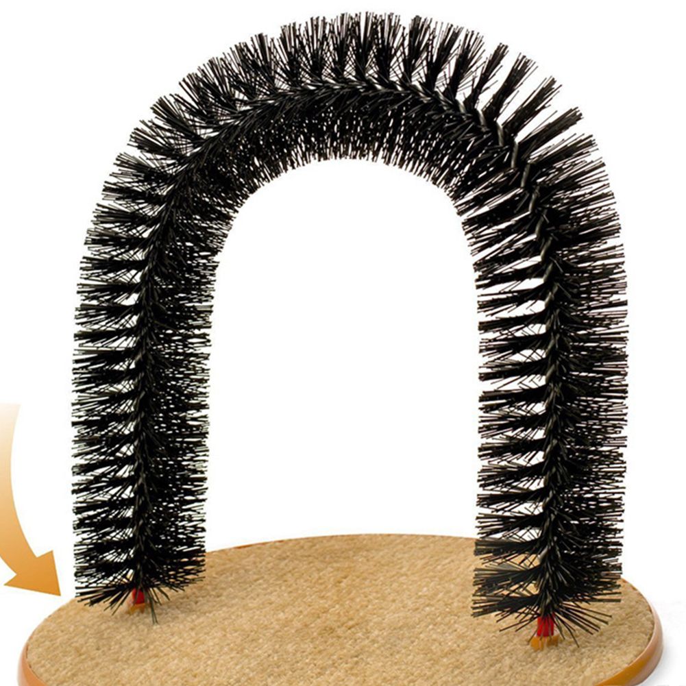 Creative Arch Cat Kitten Bristles Self Groomer Massager Scratcher Pet Play Toy