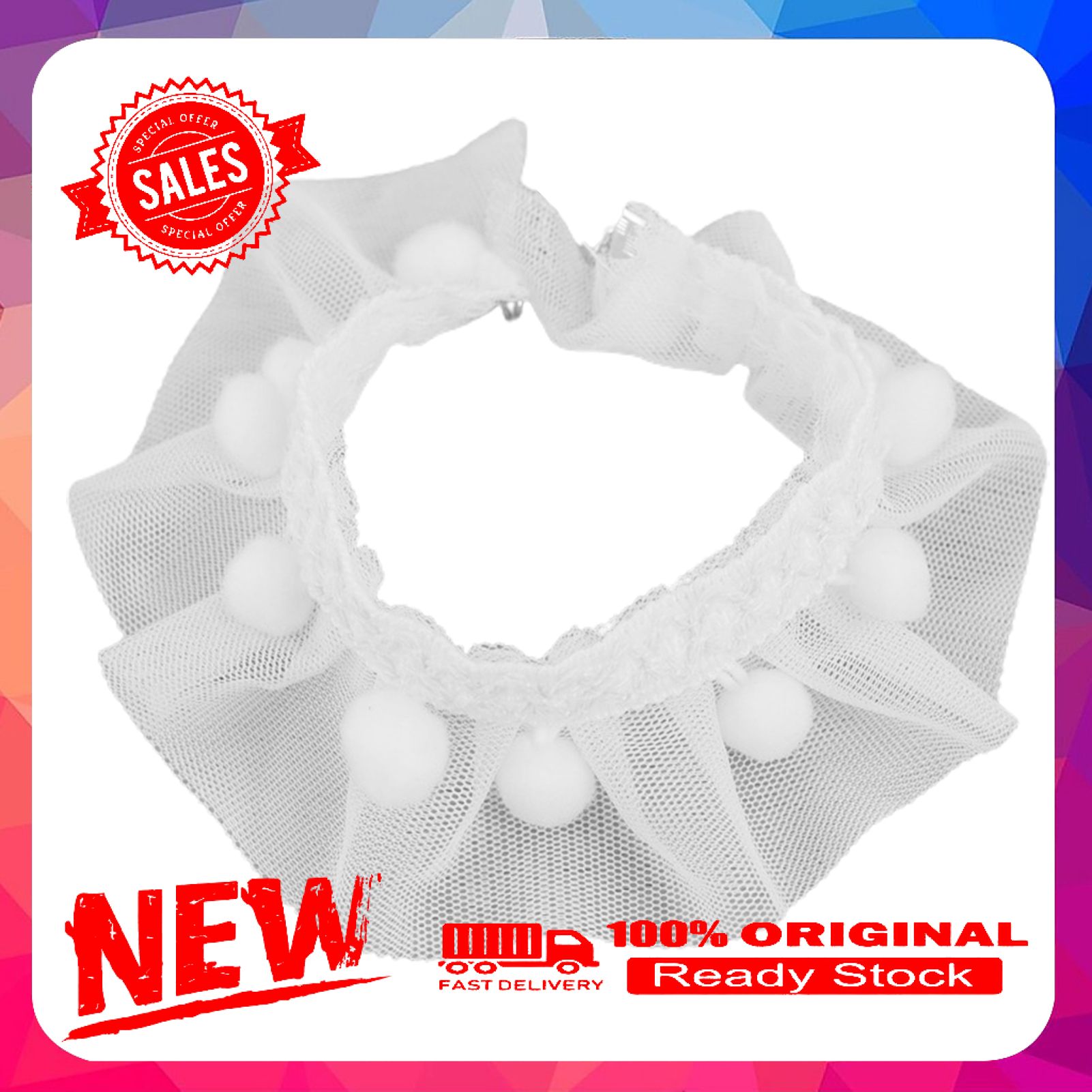 Miss cherry Cat Collar Lace Design All-matched Adjustable Cat  Neck Wear Collar for Wedding