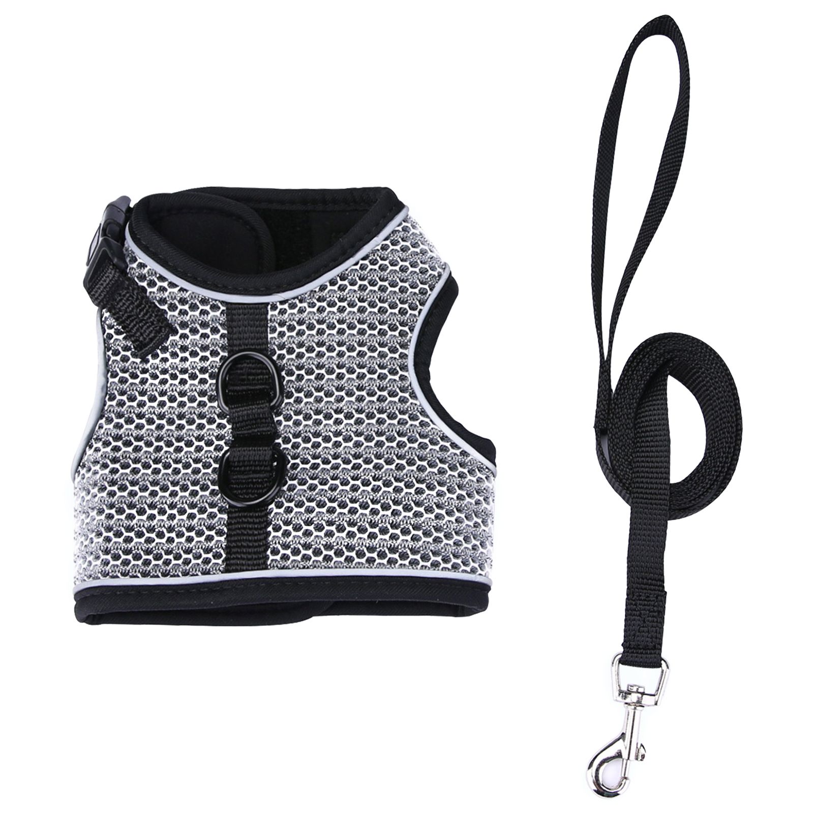 Pet Leashes Set Reflective Strips Kitten Harness Trtion Rope Set