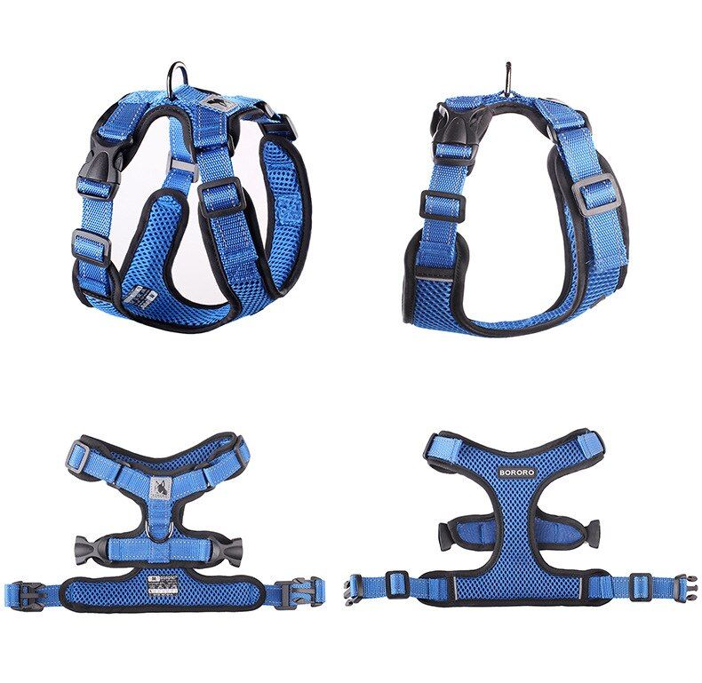 No Pull Mesh  Harness Breathable Puppy Vest Reflective Harnesses For Small Medium s Adjustable Pet Training Product