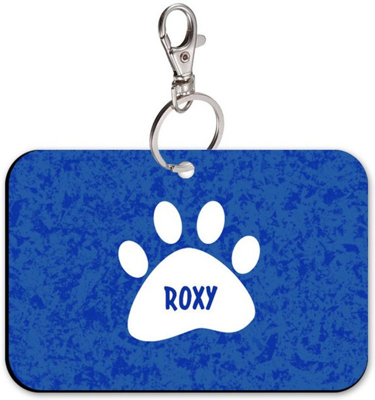 SKY TRENDS Bone Shape Collar Locket/Pendant for Dogs & Puppy -1183 Info Engraved Dog Collar Charm  (Multicolor, Rectangle)