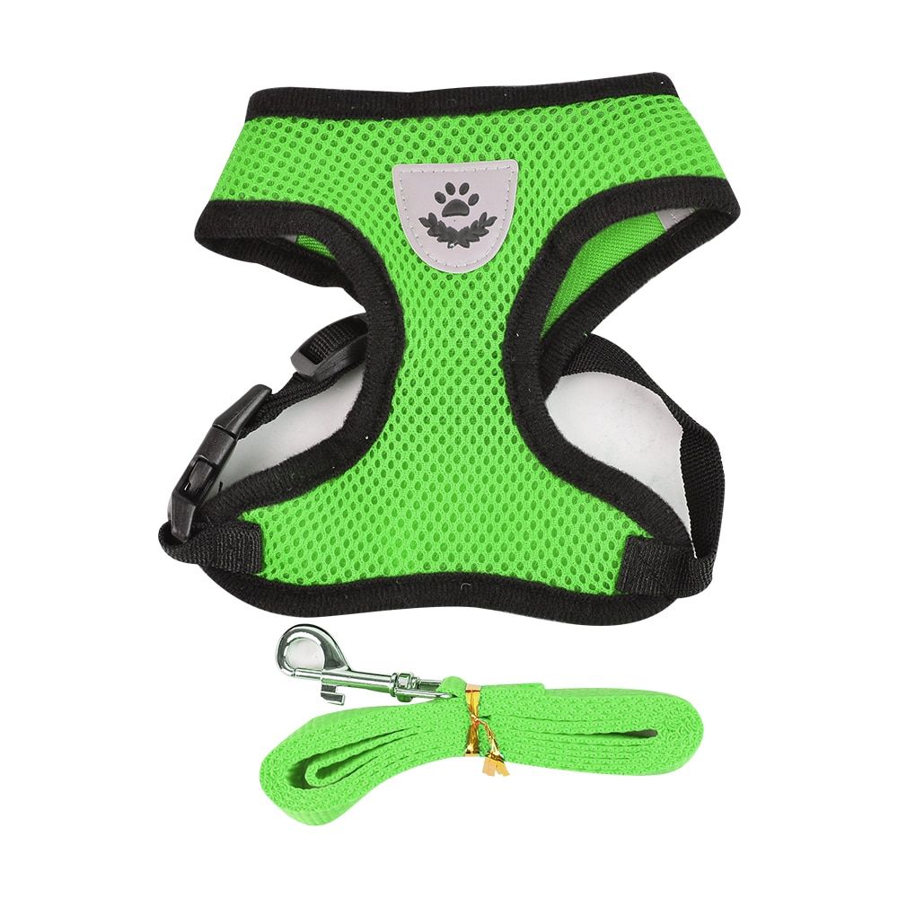 Vest Harness Mesh Small  And Leash Set Puppy   Vest  For Pug Bull Arnes Perro   Vest