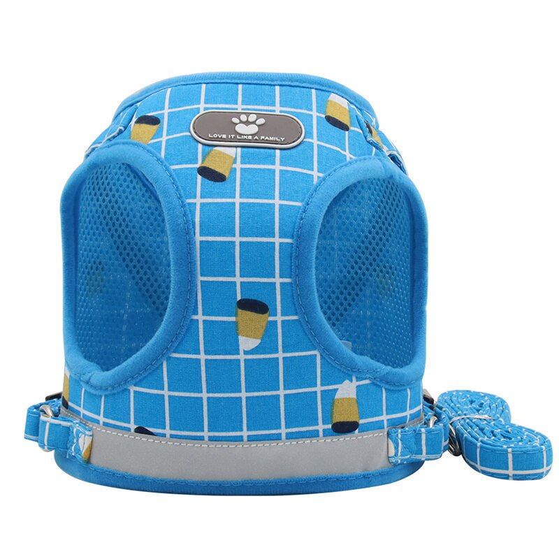Reflective Pet  Harness Vest Easy Control for Small Medium s Adjustable  Harness and Leash Set Puppy ng Chain Lead