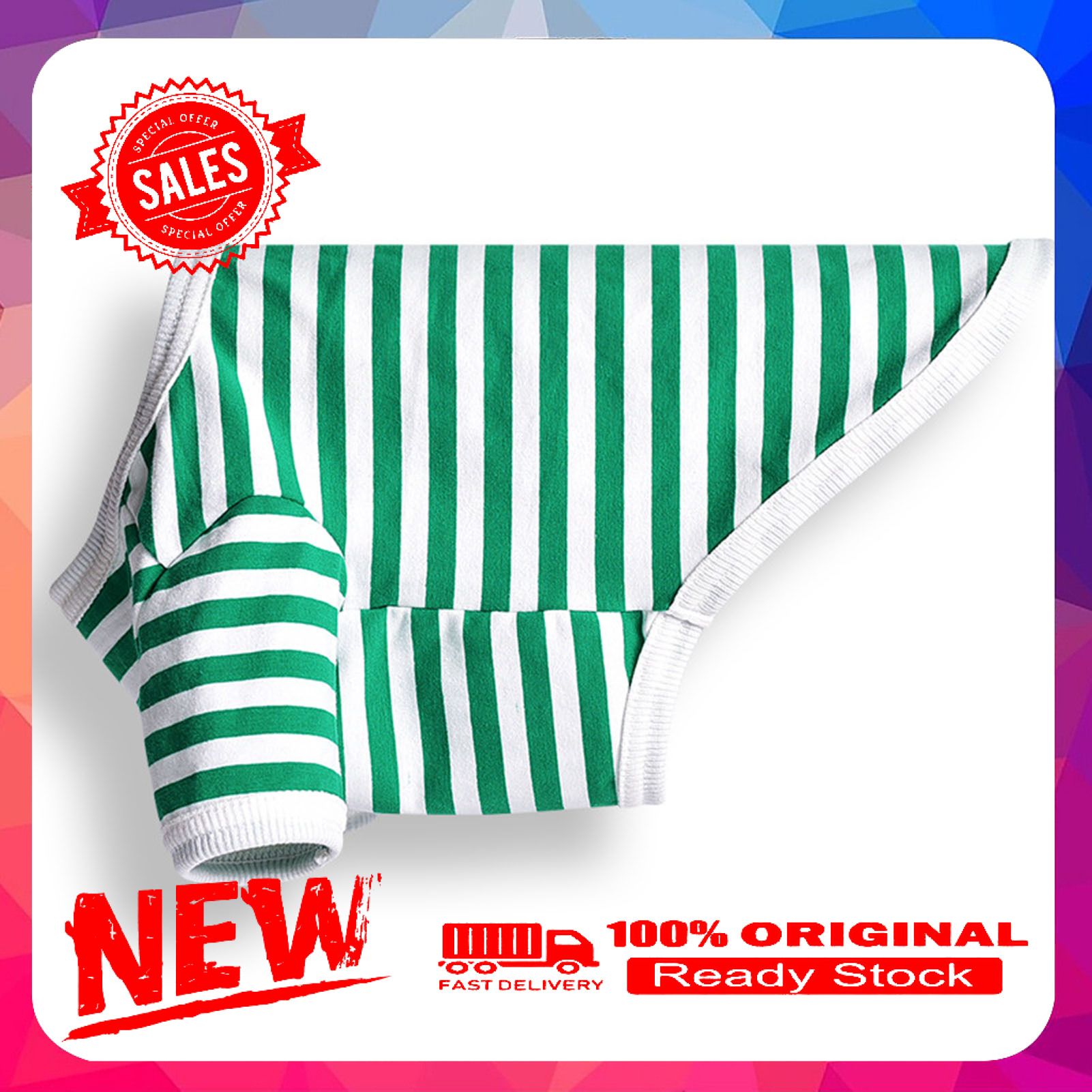 Vist Fox Pet Vest Skin-friendly Elastic Cotton Puppy Striped Vest for Spring