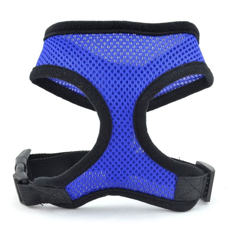 Mesh Pet  Collars Harnesses Adjustable  Harness Vest No Pull Soft Breathable Safety Harness For s -Band Collars