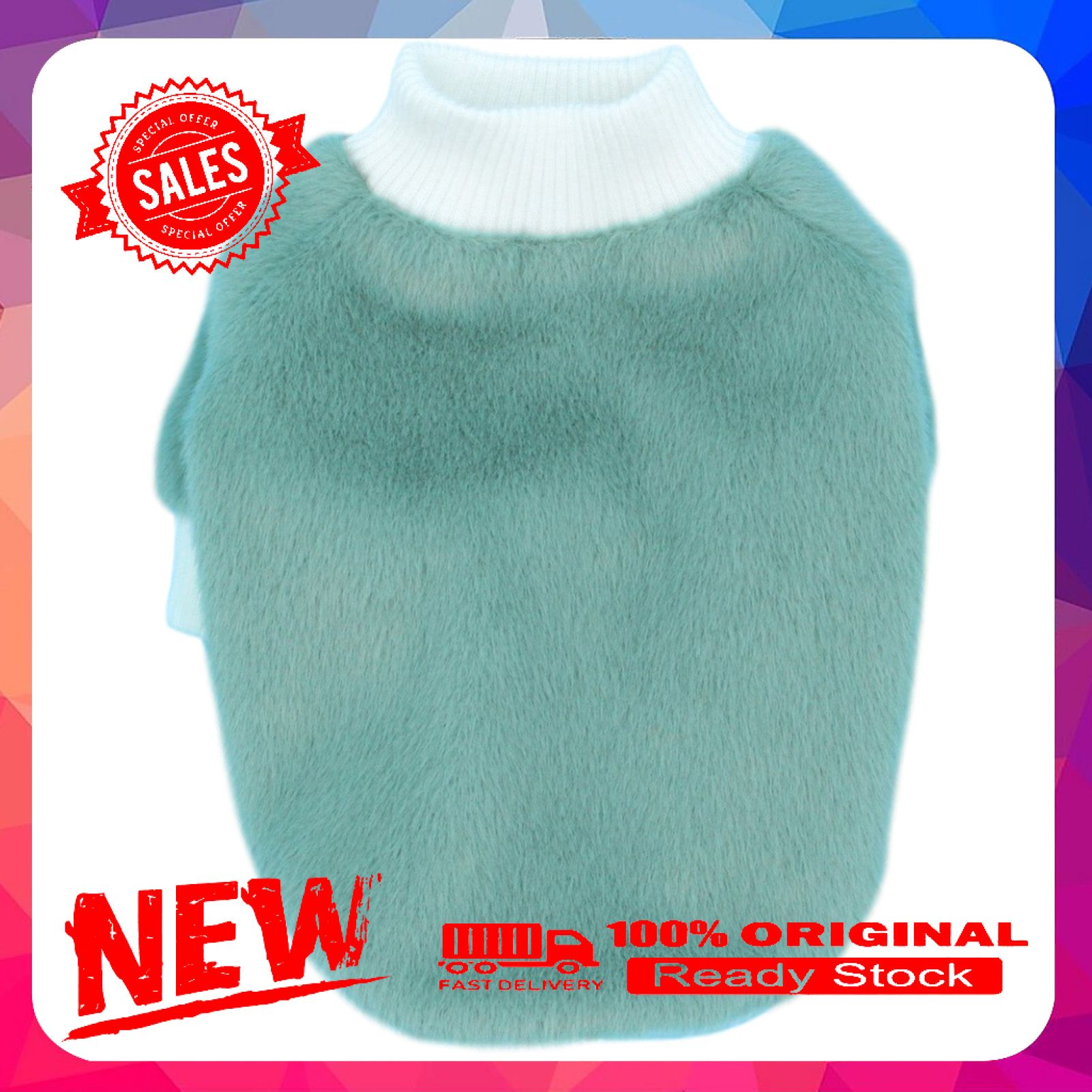 Pet Shirt Solid Color Keep Warmth Skin-friendly Casual Pet Dogs Sweatshirt Costume for Teddy