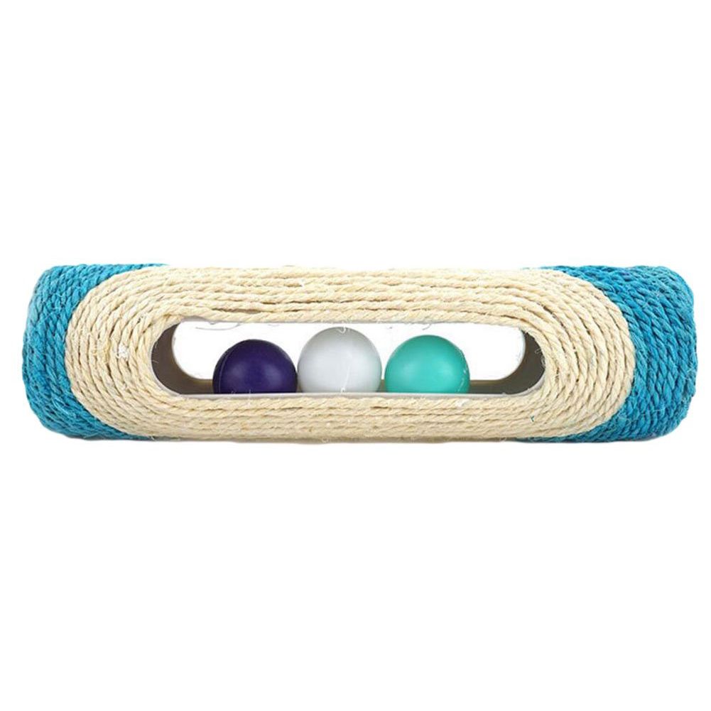Pet  Scratching Roller oy with 3 Sound Balls Claw Care Random Color