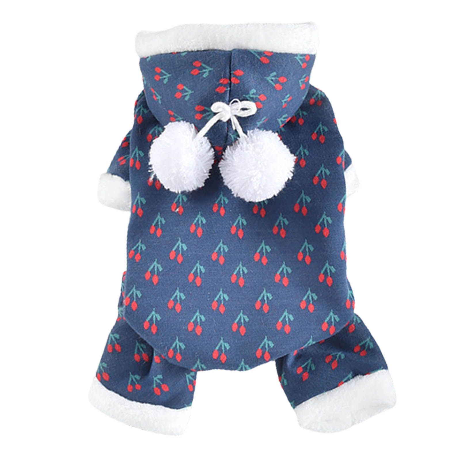 Pet Jumpsuits Cherry Pattern Casual Puppy Bodysuit Clothes