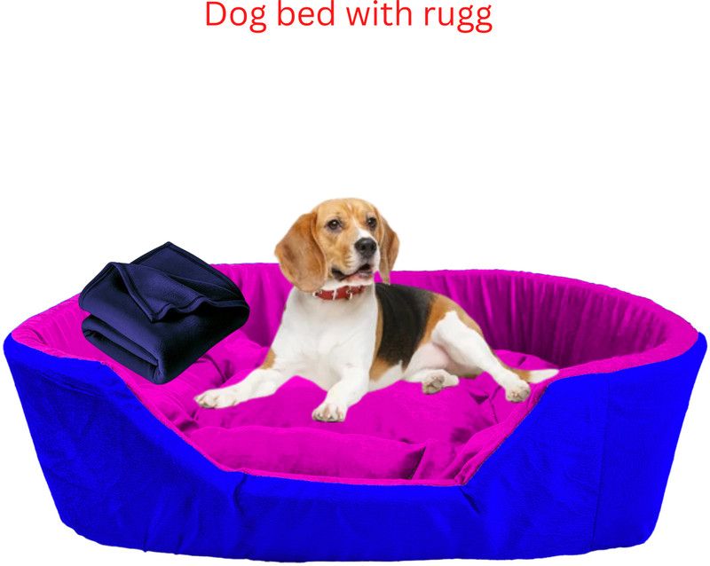 drilly Useful soft ovalbed with rugg for dogs and cats XXXL Pet Bed  (red)